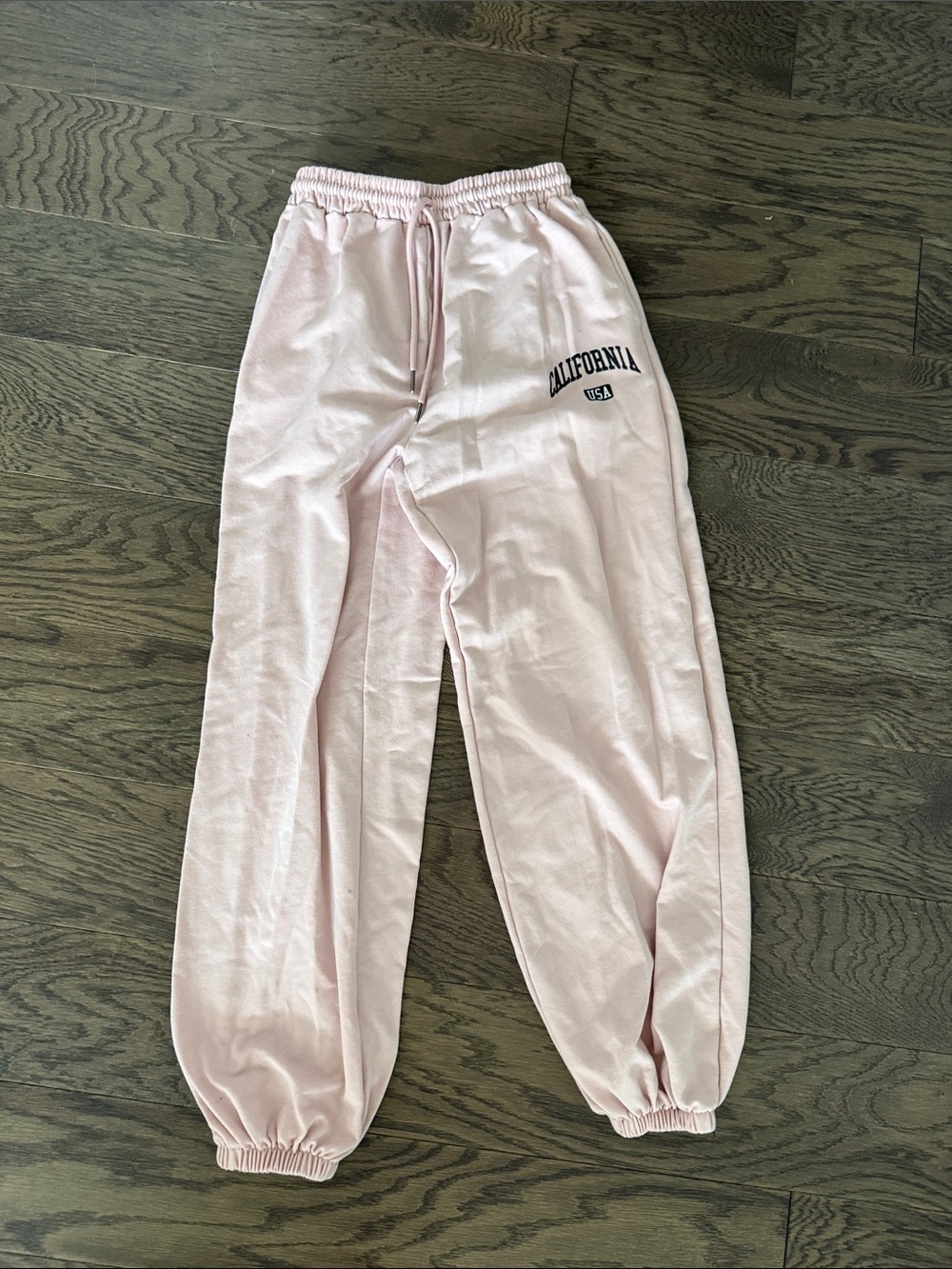 Kids Pink 'California' Graphic Joggers
